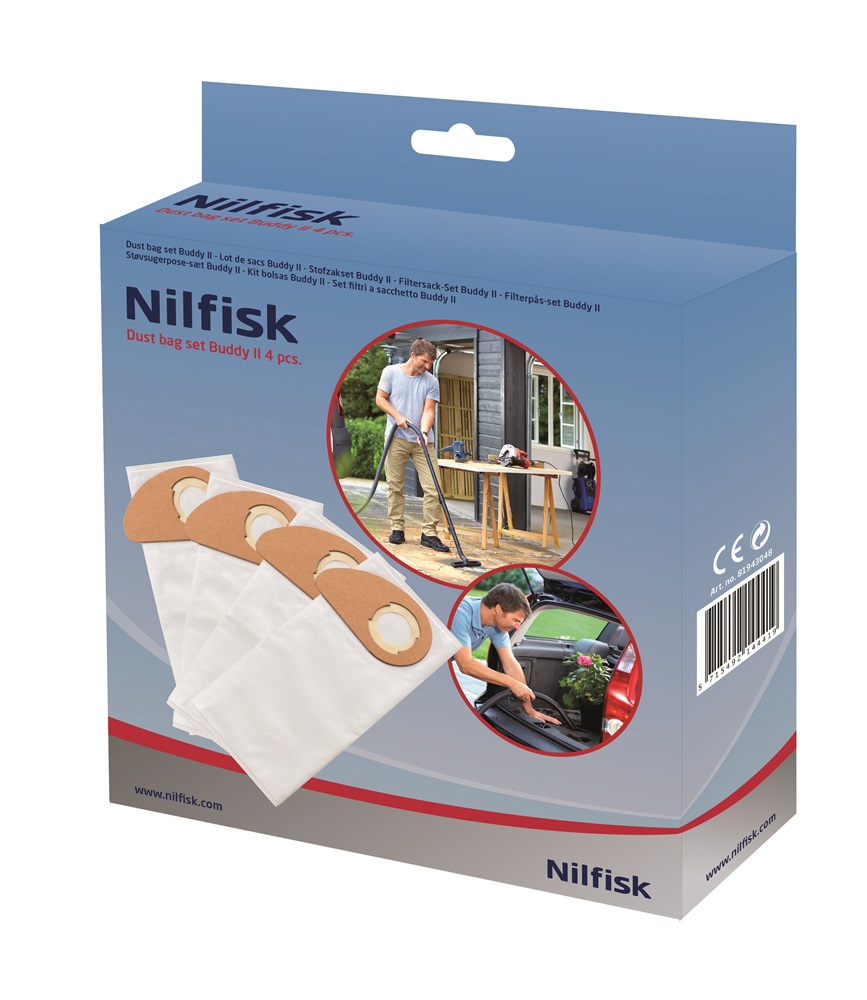 Nilfisk BUDDY Il-höz 4 db-os mikroszálas porzsák szett