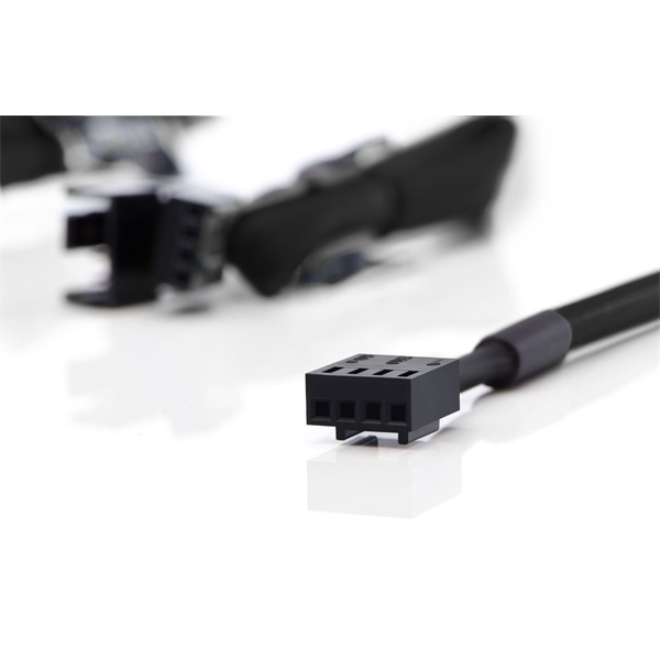 Noctua NA-SEC1 30cm chromax.black 3pin/4pin hosszabbító