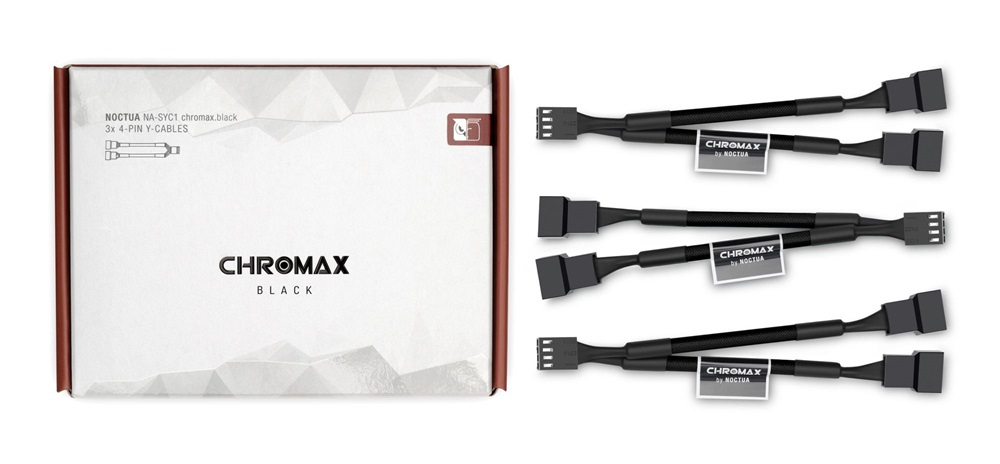 Noctua NA-SYC1 chromax.black 3/4 pin Y kábel
