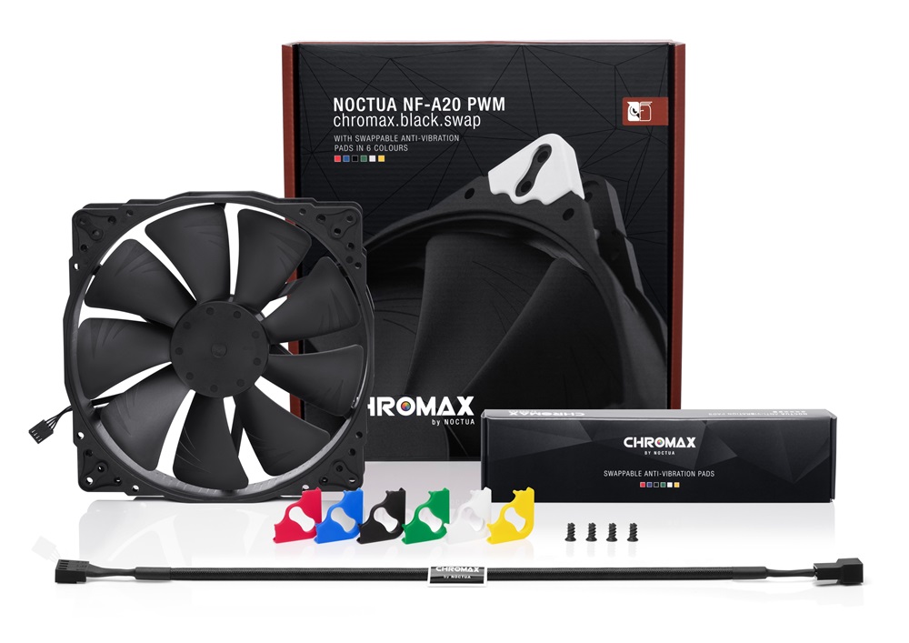 Noctua NF-A20 PWM chromax.black.swap 20cm ventilátor