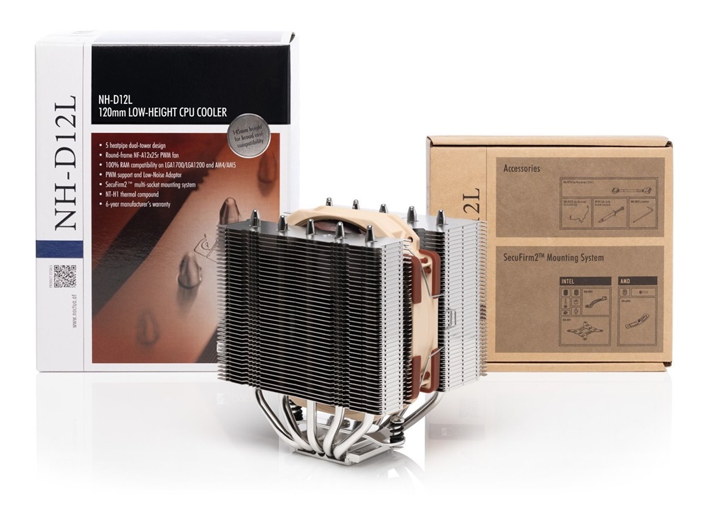 Noctua NH-D12L 12cm univerzális processzor hűtő