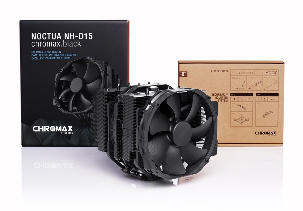 Noctua NH-D15 14cm chromax.black processzor hűtő