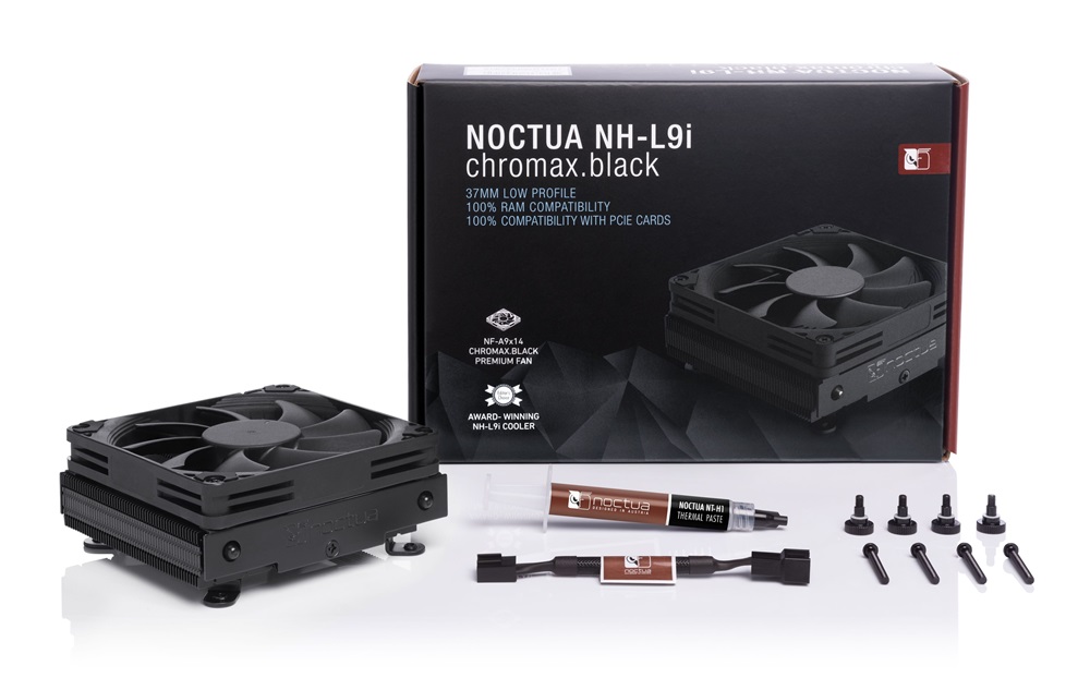 Noctua NH-L9I 9cm univerzális Intel chromax.black processzor hűtő