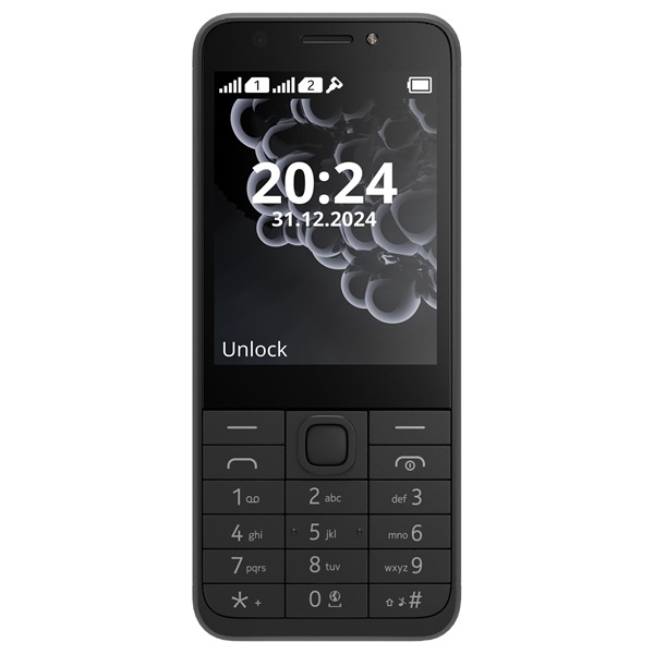 Nokia 230 (2024) 2,8" DualSIM fekete mobiltelefon (Újszerű)