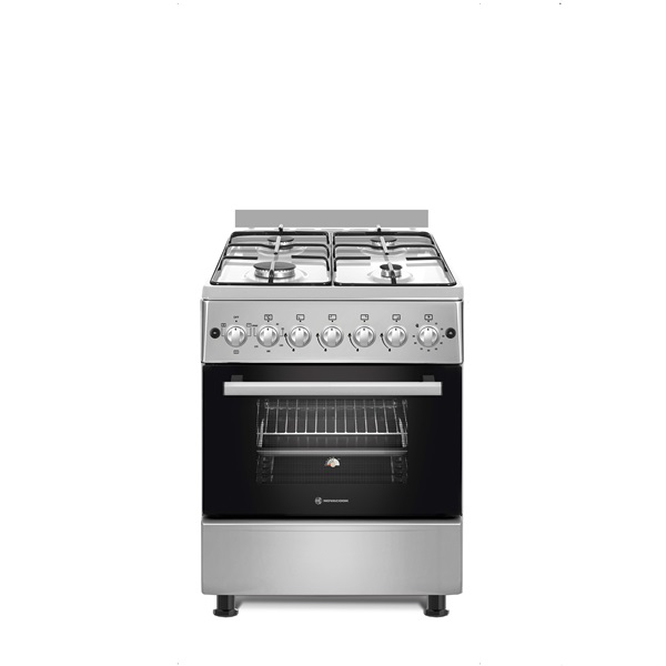 Novacook F6B40EF INX inox kombinált tűzhely