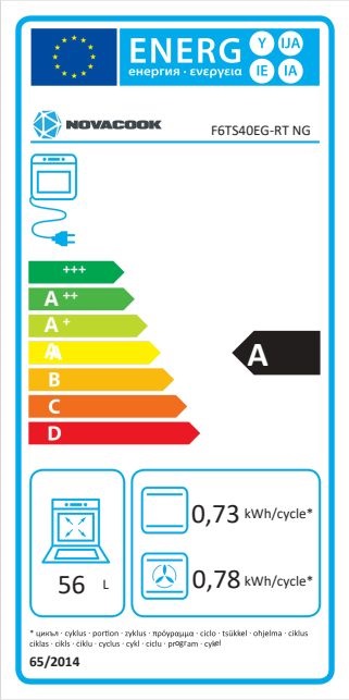 Novacook F6TS40EG bézs, szabadonálló, gáz, főzőzóna: 4, sütő:66retro tűzhely