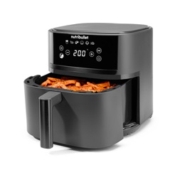 Nutribullet NBA0611 CrispLite 6L sötétszürke forrólevegős sütő
