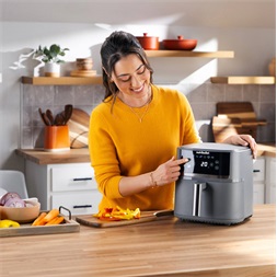 Nutribullet NBA0611 CrispLite 6L sötétszürke forrólevegős sütő