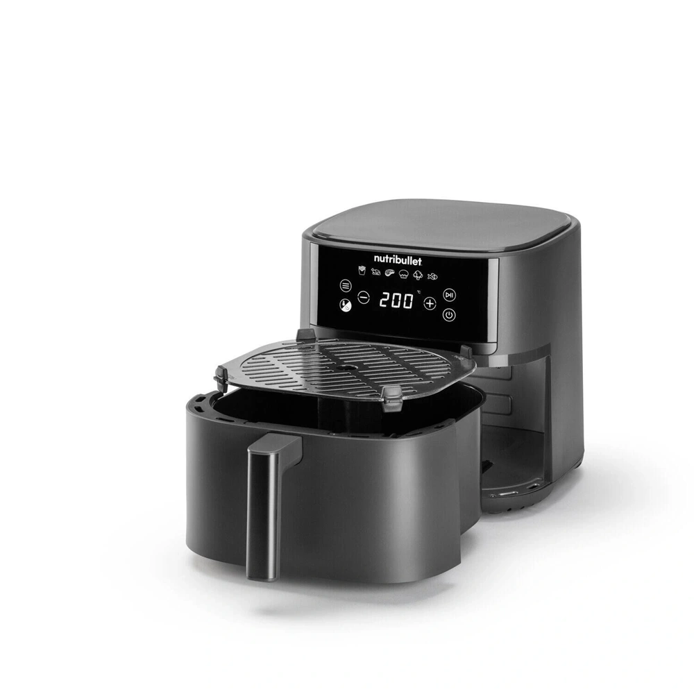 Nutribullet NBA0611 CrispLite sötétszürke 6 L forrólevegős sütő (Újszerű)