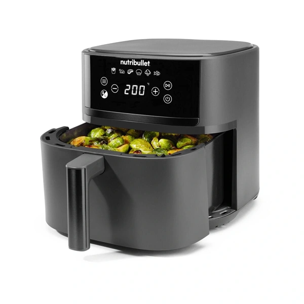 Nutribullet NBA0611 CrispLite sötétszürke 6 L forrólevegős sütő (Újszerű)