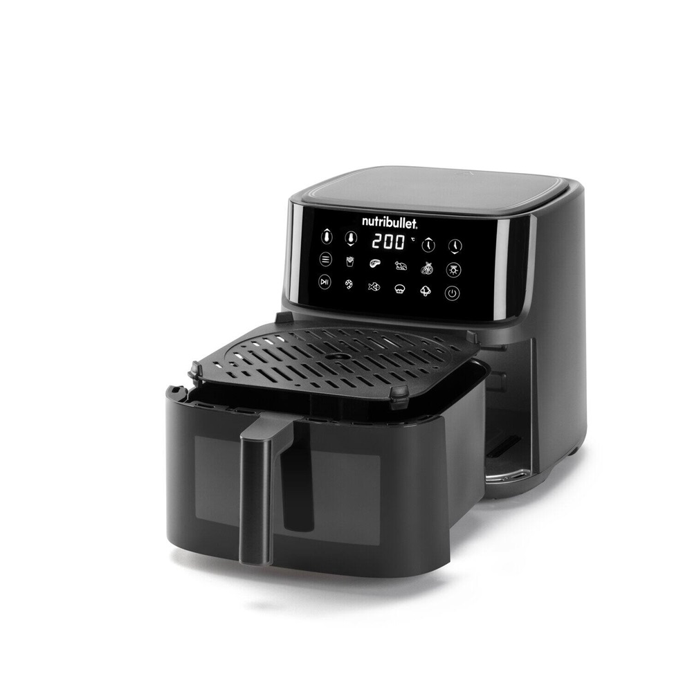 Nutribullet NBA0811 CrispLite Vision 8L sötétszürke forrólevegős sütő