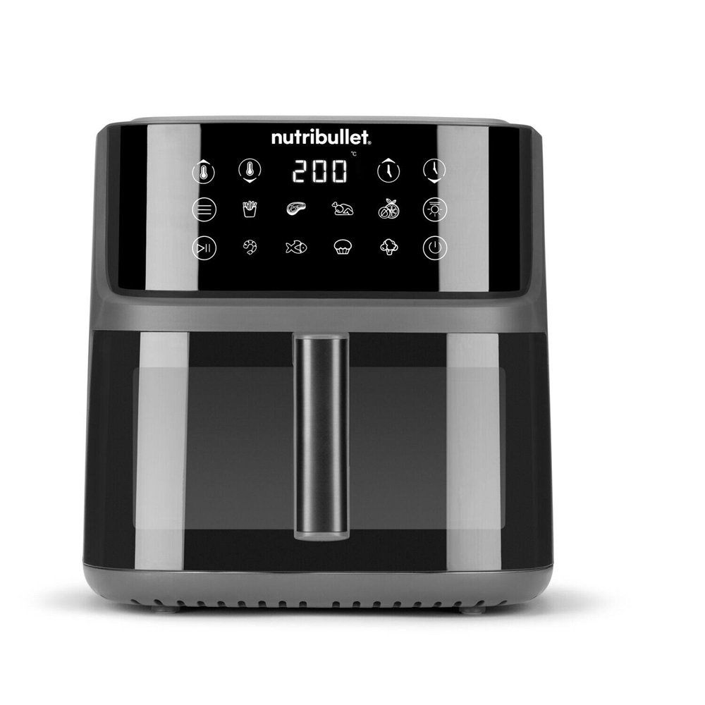 Nutribullet NBA0811 CrispLite Vision 8L sötétszürke forrólevegős sütő