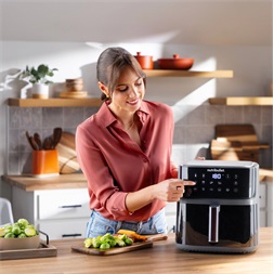 Nutribullet NBA0811 CrispLite Vision 8L sötétszürke forrólevegős sütő