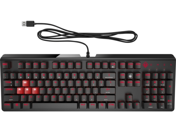 OMEN by HP Encoder Cherry MX Red fekete gamer billentyűzet