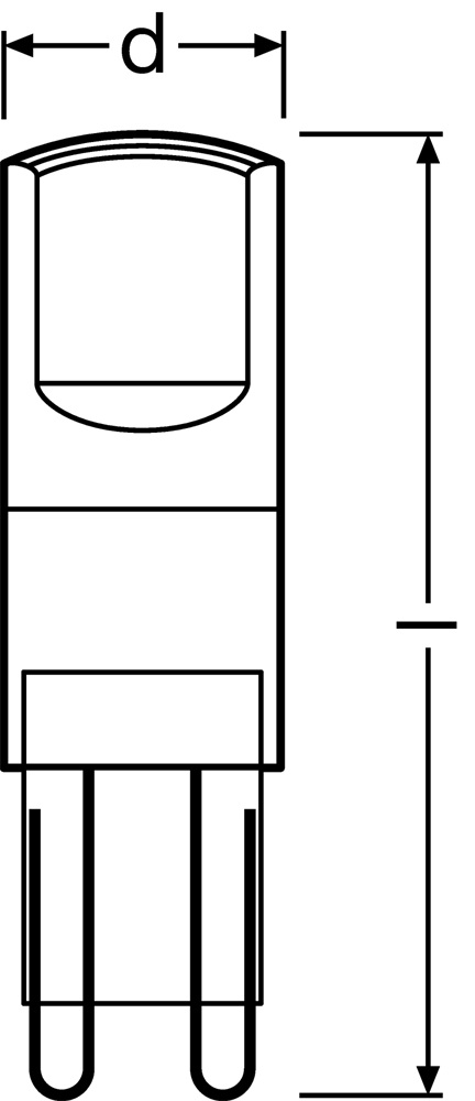 Osram Base műanyag ház/2,6W/320lm/2700K/G9 LED kapszula 3 db