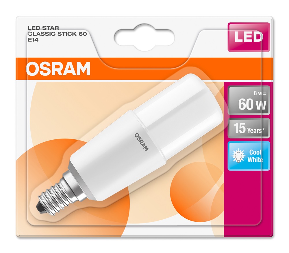 OSRAM LED STAR CL STICK FR 60 8W/840 E14 filament LED fényforrás