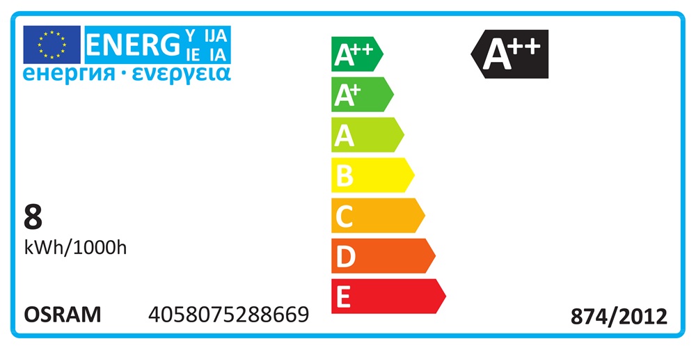 Osram Value átlátszó üveg búra/7,5W/1055lm/2700K/E27 LED körte izzó