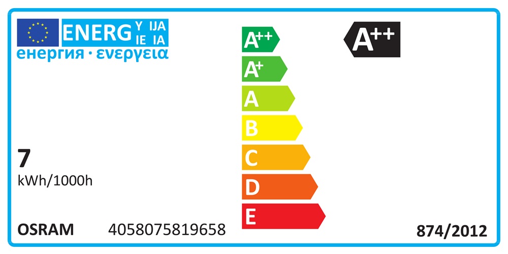 Osram Value átlátszó üveg búra/7W/806lm/2700K/E27 LED körte izzó