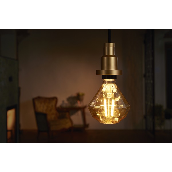 Osram Vintage LED gyémánt forma/átlátszó üveg búra/4,5W/470lm/2500K/E27 LED gyémánt forma izzó