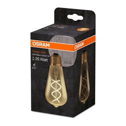 Osram Vintage átlátszó üveg búra/5W/250lm/2000K/E27 LED Edison körte izzó