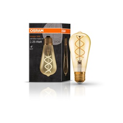 Osram Vintage átlátszó üveg búra/5W/250lm/2000K/E27 LED Edison körte izzó