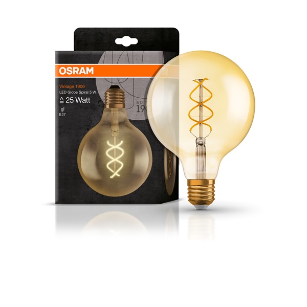 Osram Vintage átlátszó üveg búra/5W/250lm/2000K/E27 LED gömb izzó