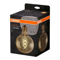 Osram Vintage átlátszó üveg búra/5W/250lm/2000K/E27 LED gömb izzó