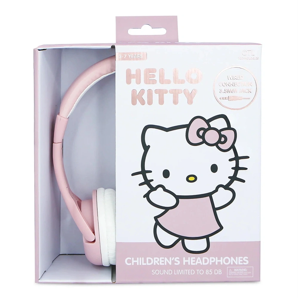 OTL HK1184 Hello Kitty Rose Gold vezetékes gyerek fejhallgató