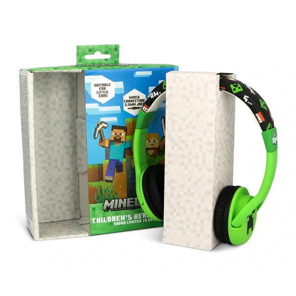 OTL MC1229 Minecraft Creeper vezetékes gyerek fejhallgató