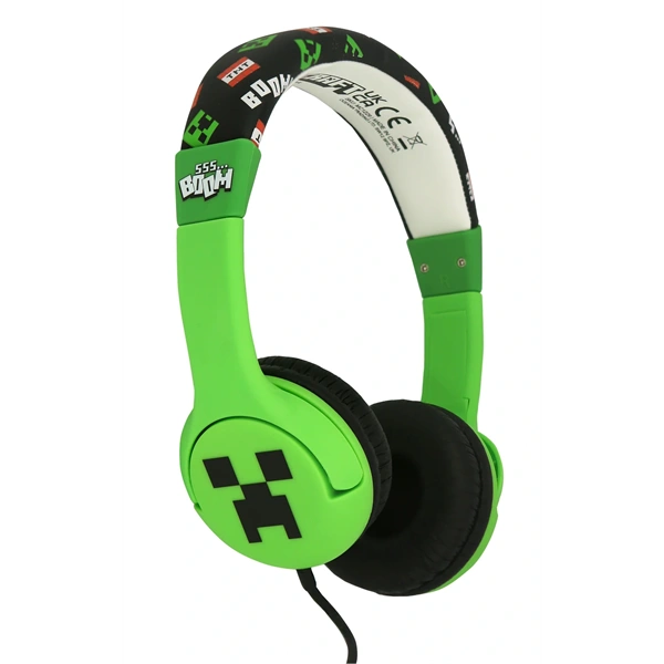 OTL MC1229 Minecraft Creeper vezetékes gyerek fejhallgató