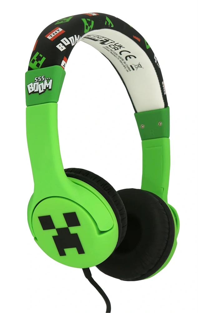 OTL MC1229 Minecraft Creeper vezetékes gyerek fejhallgató