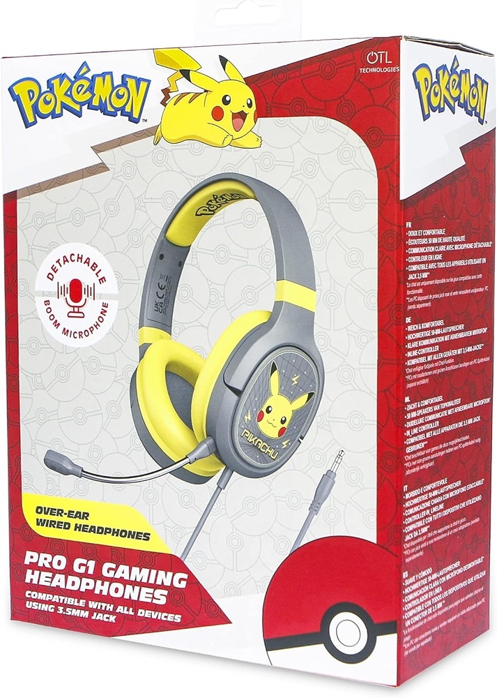 OTL PK0862 Pokémon Pikachu PRO G1 vezetékes gamer headset
