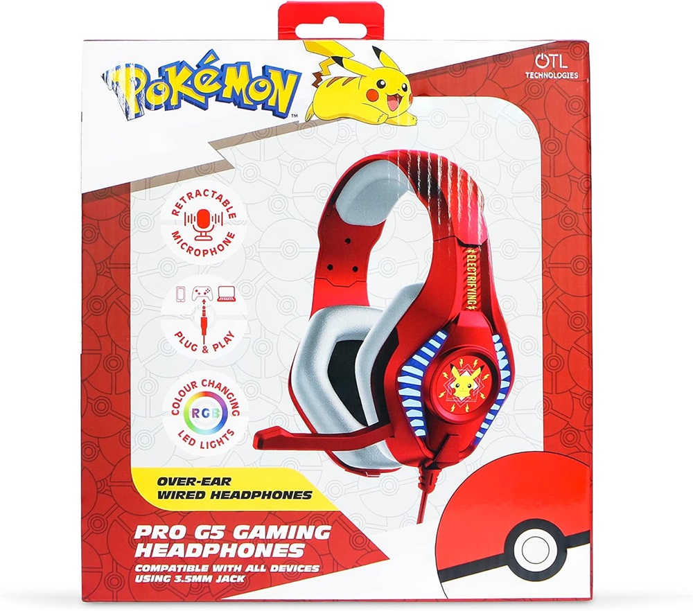 OTL PK0974 PRO G5 Pokémon Electrifying vezetékes gamer headset