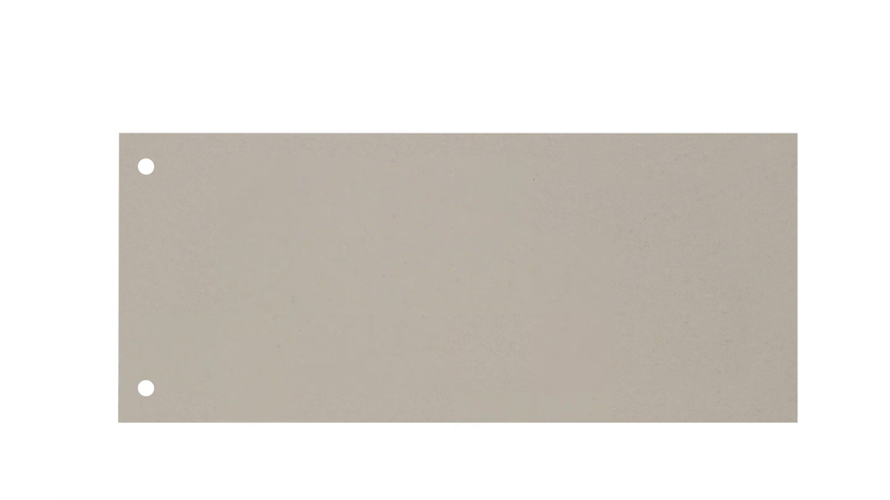 Office Depot 100db/cs 10,5x24 cm szürke elválasztócsík