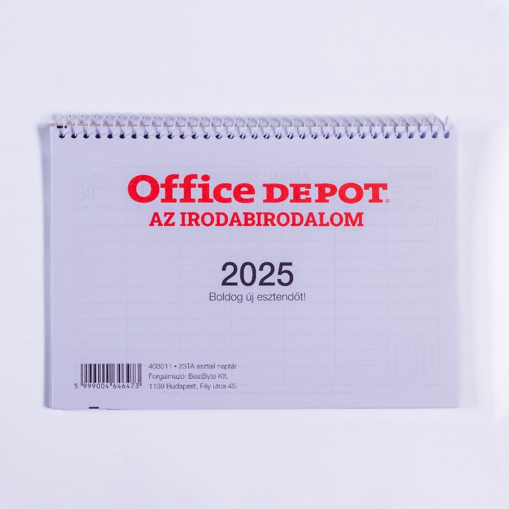 Office Depot 23TA 2025 asztali naptár