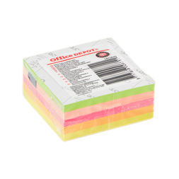 Office Depot 51x51 mm öntapadós neon jegyzettömb