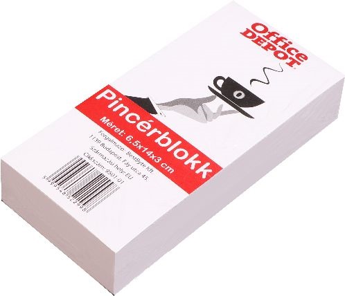 Office Depot 6,5 x 14 x 3 cm pincérblokk