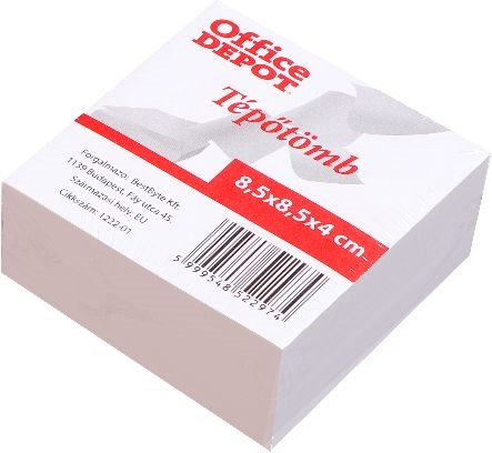 Office Depot 8,5 x 8,5 x 4 cm tépőtömb