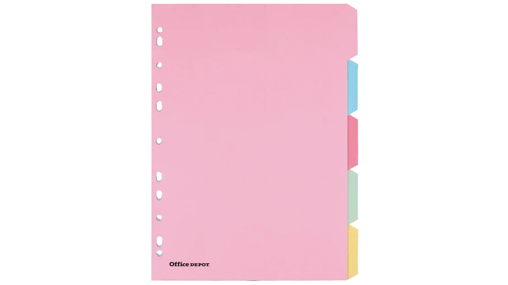 Office Depot A4 5 részes karton elválasztólap