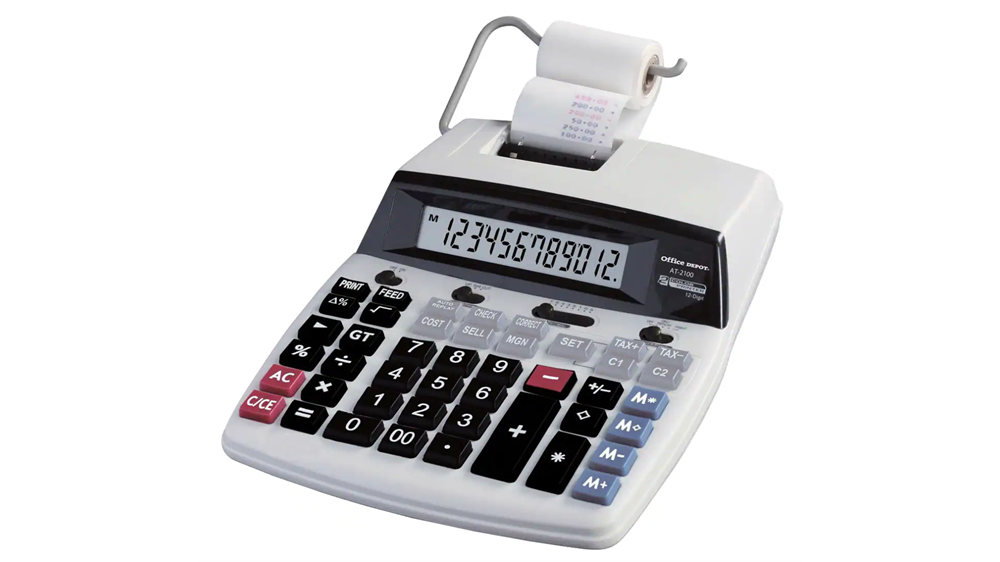 Office Depot AT-2100 szalagos számológép