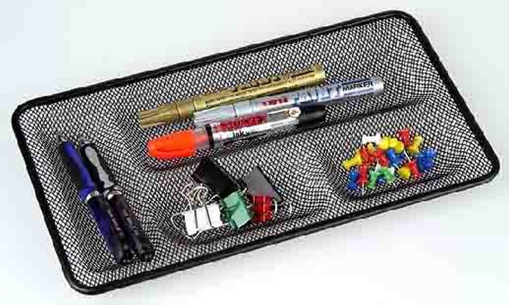 Office Depot fémhálós fekvő fekete írószertartó