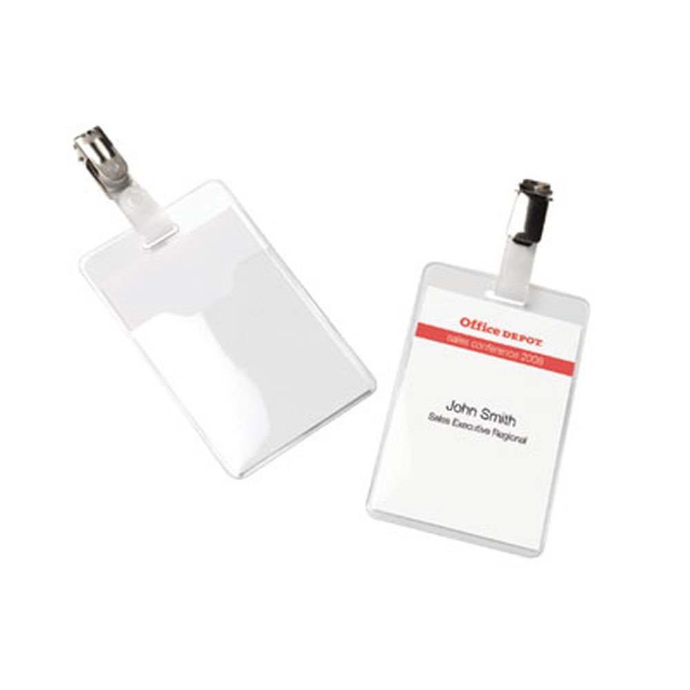 Office Depot 90x60mm klippes álló 50db névkitűző