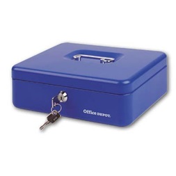 Office Depot közepes pénzkazetta kék
