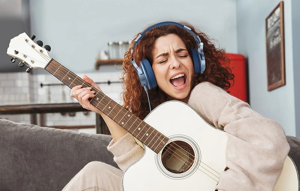 OneOdio Fusion A70 Bluetooth kék fejhallgató