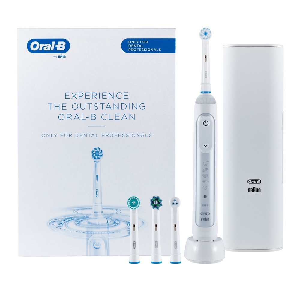 Oral-B Genius X 20000 Sensitive tokkal és pótfejekkel fehér elektromos fogkefe szett