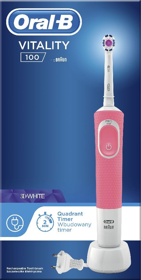 Oral-B Vitality 100 rózsaszín elektromos fogkefe