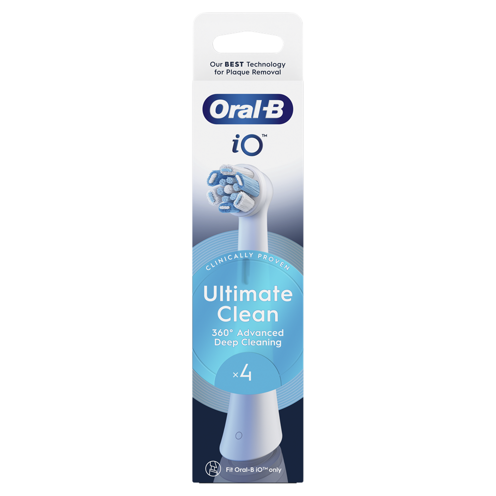 Oral-B iO Ultimate Clean White 4 db-os fogkefefej szett - új