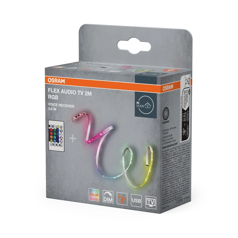 Osram  2M RGBW USB hangra reagáló LED szalag