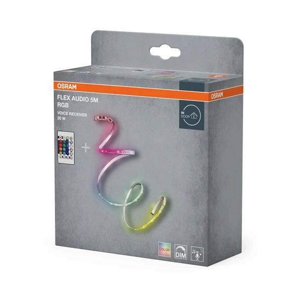 Osram  5M RGBW hangra reagáló LED szalag