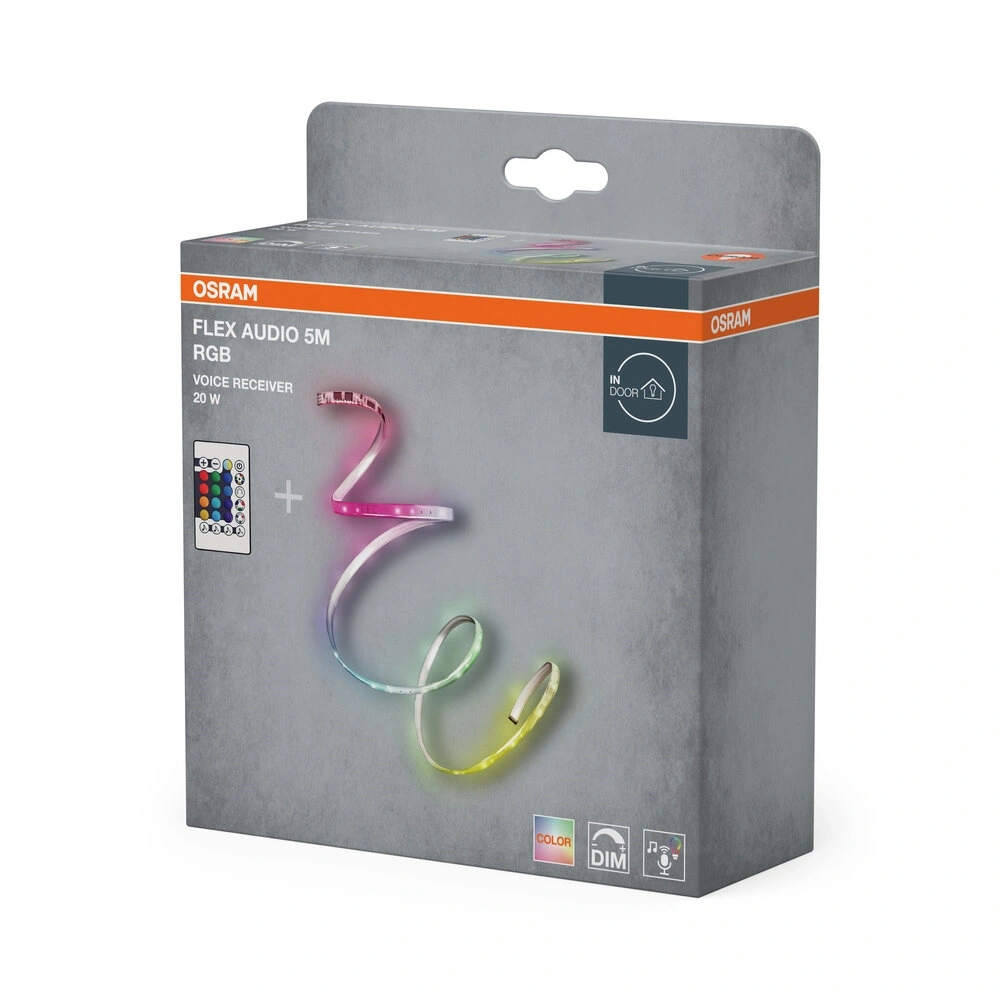 Osram  5M RGBW hangra reagáló LED szalag